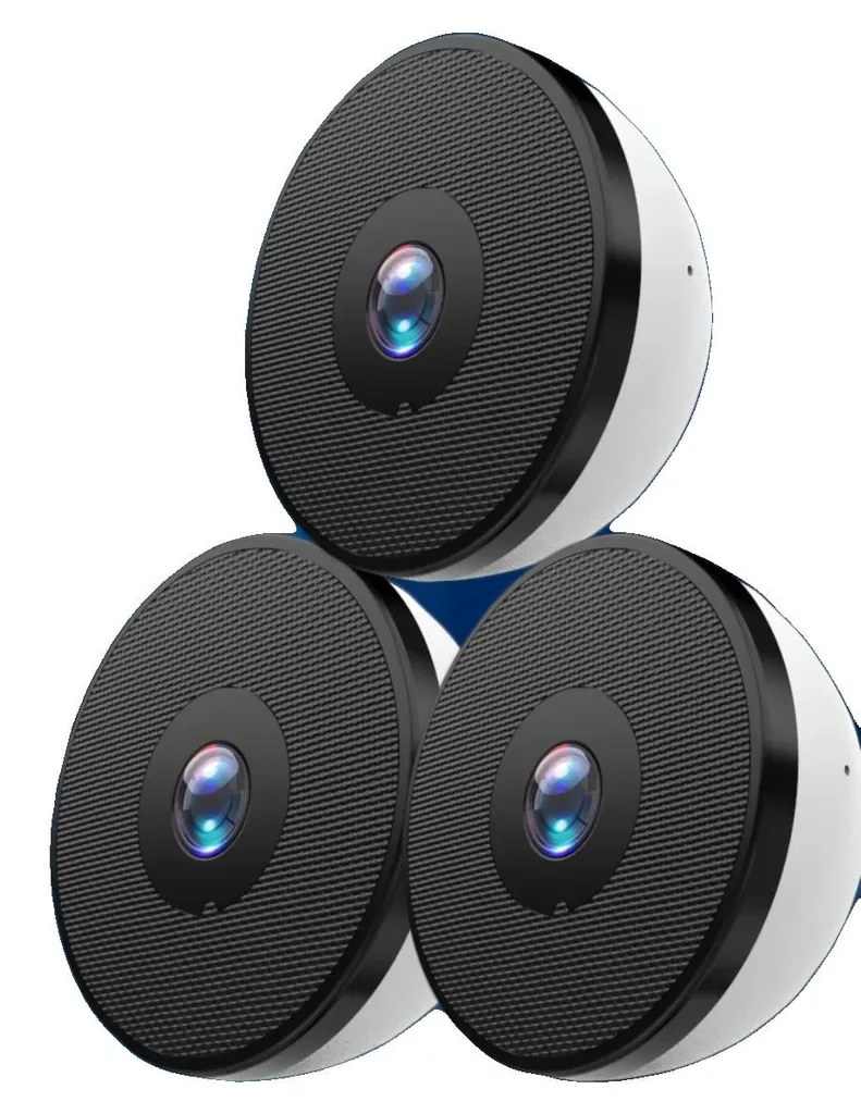 Caméra de sécurité 2K Ultra HD Wi-Fi double bande - Pack de 3 unités