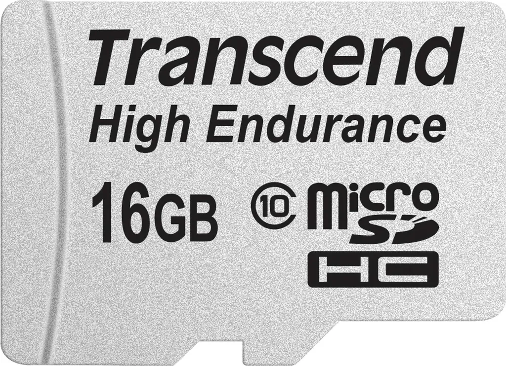 Carte mémoire de 16 Go Transcend microSDHC pour caméra de surveillance