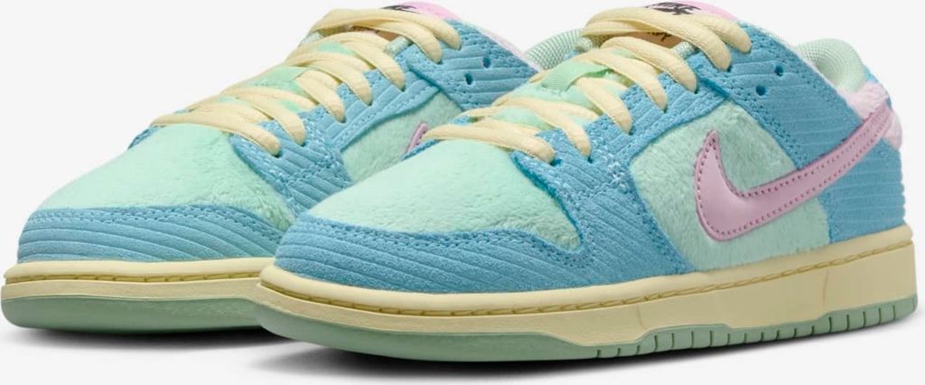 Nike SB x Verdy Dunk Low Pro für Kinder "Blue Gaze Enamel Green" FZ7195-400, Größe: 30