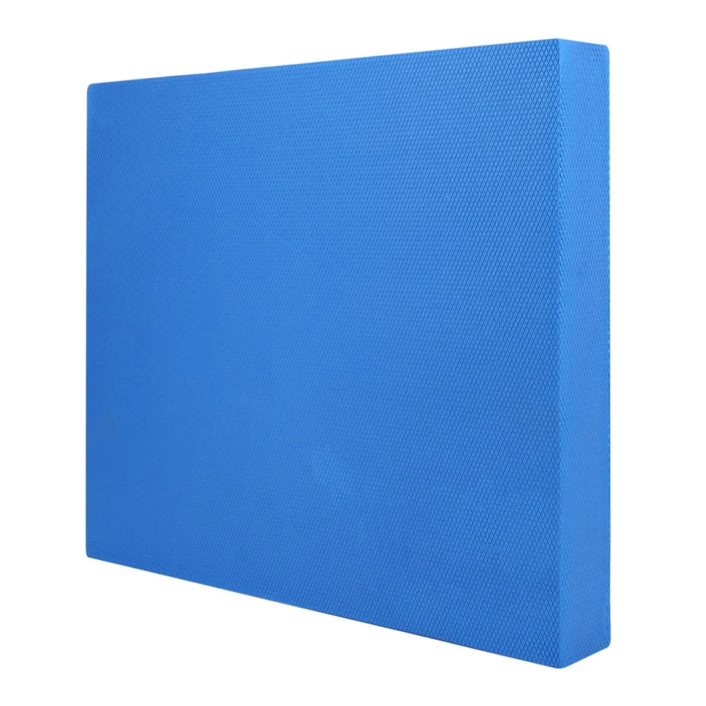 Coussin de yoga rembourré bleu pour exercice abdominal et fitness doux