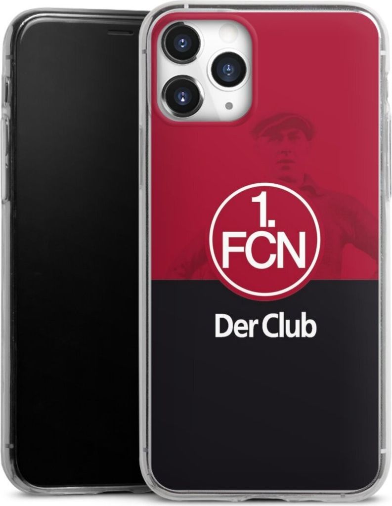 DeinDesign Slim Hülle für Apple iPhone 11 Pro Silikon Case Ultra Dünn Handyhülle 1. FC Nürnberg Der Club Offizielles Lizenzprodukt