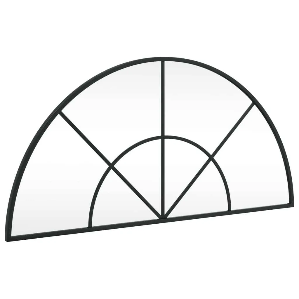Specchio Parete vidaXL 80x40 Ferro Nero - Alta Resistenza e Design