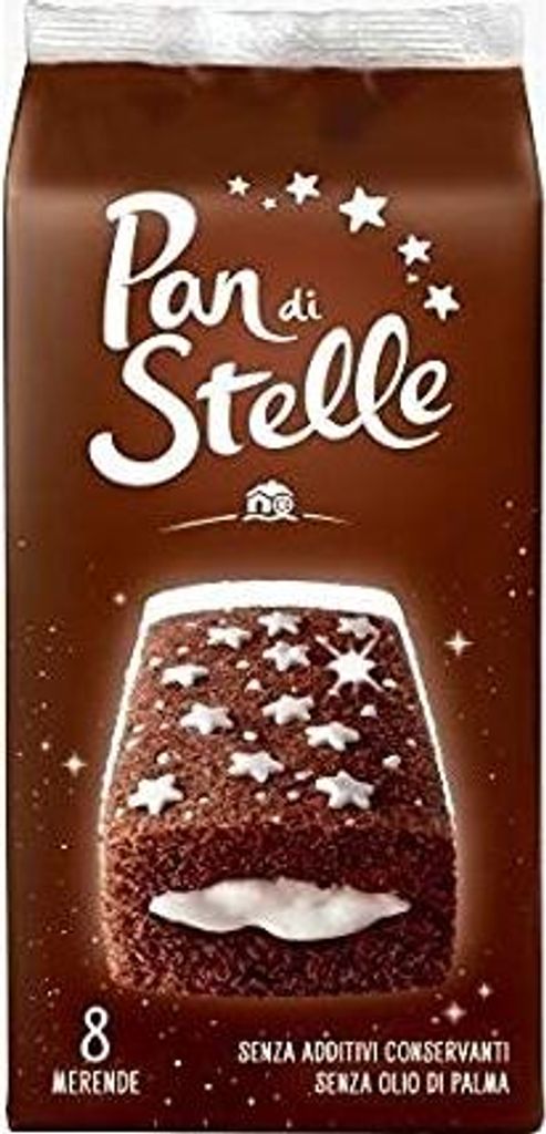 96x Mulino Bianco Kekse La Merenda Pan di Stelle 12x8 Kuchen mit Kakao