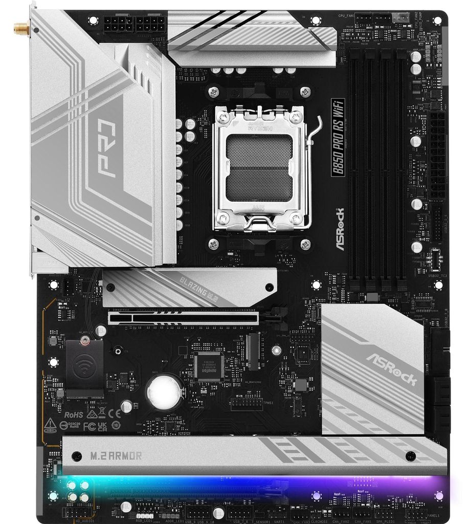 ASRock B850 Pro RS WiFI - Motherboard - ATX - Socket AM5 - Produktbild 