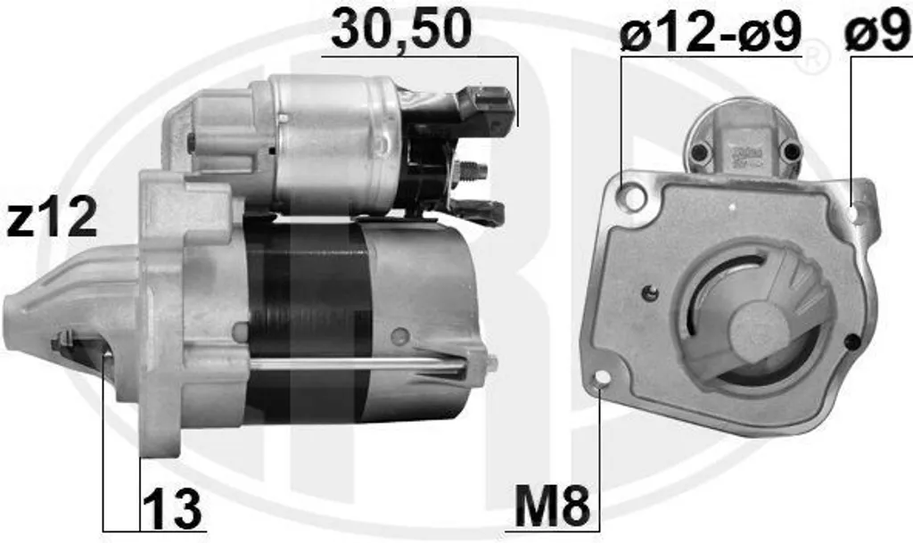 Démarreur mécanique anti-panne pour Opel Corsa F et Peugeot 308 SW