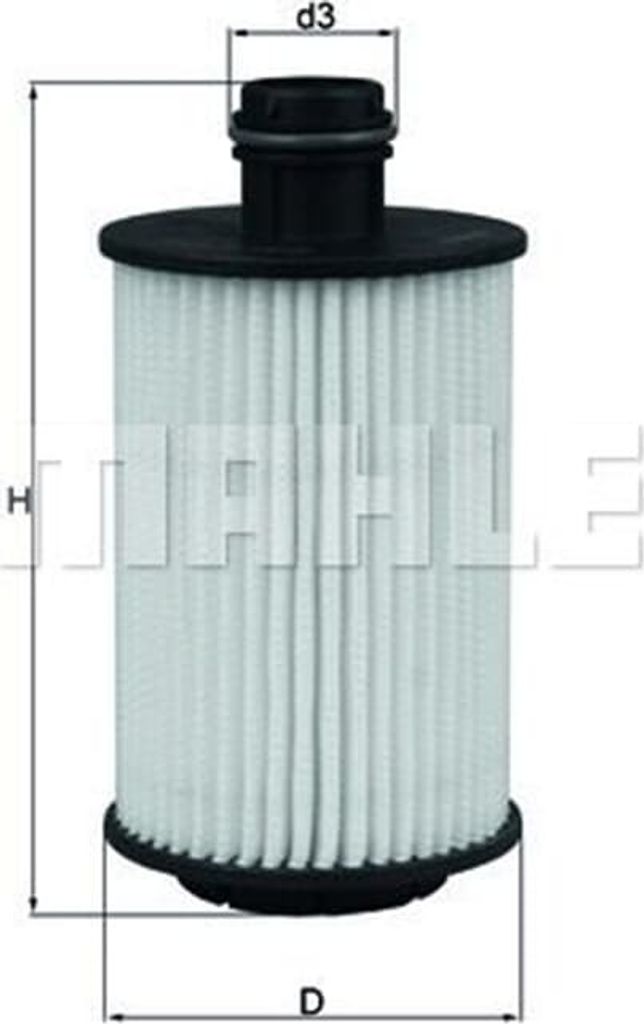 Ölfilter KNECHT OX 1012D Filtereinsatz für CHEVROLET Produktbild 