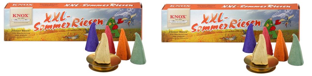 KNOX 2er Set Räucherkerzen XXL Sommerriesen (Orange / Produktbild 
