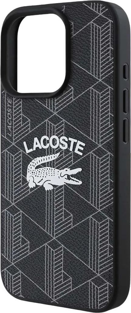 Coque iPhone 16 Pro Lacoste MagSafe Noir - Protection Monogram Premium - 4