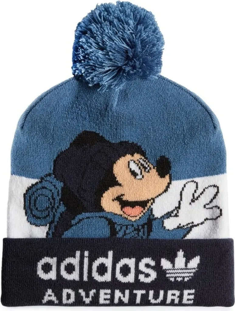 Casquette Adidas Disney HK4925 à Visière Courbée et Motif Mickey Mouse