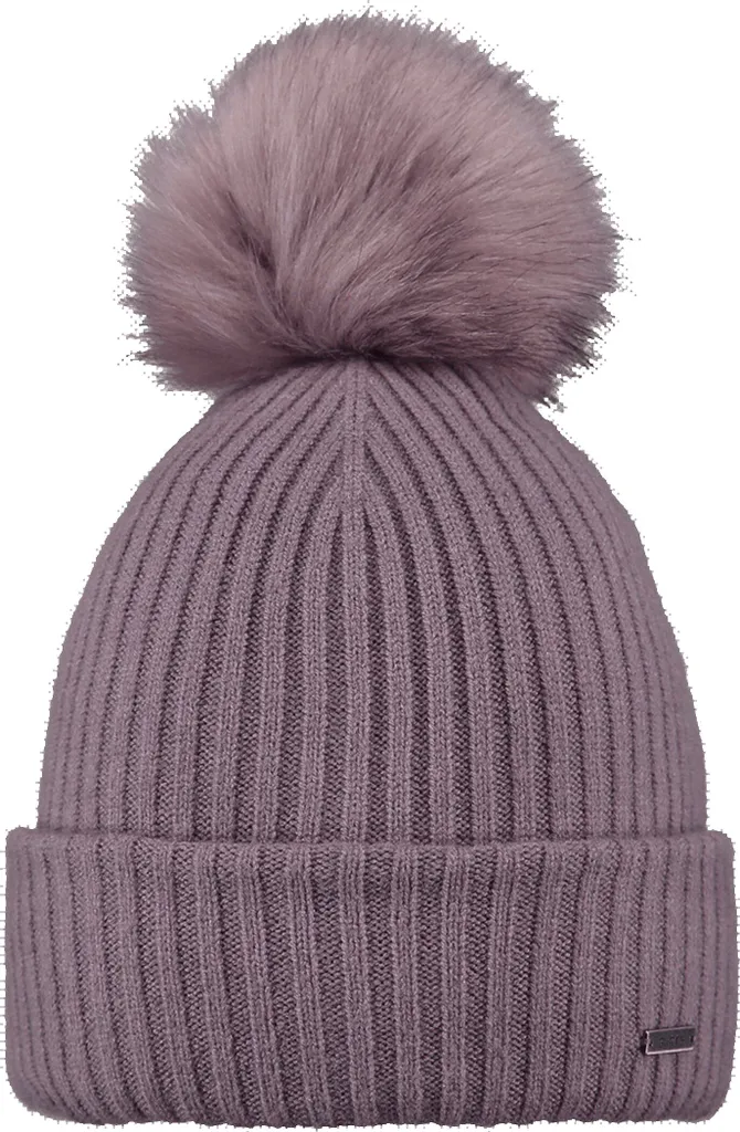 Barts Kenzie Bonnet Femme - Bonnet en Maille Tricot avec Pompon Doux