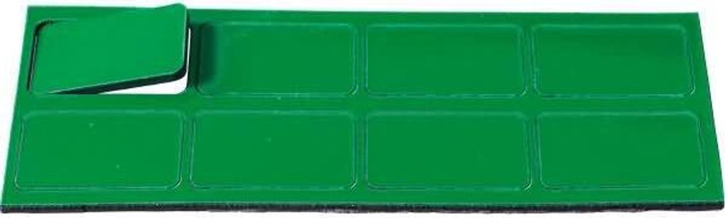Magnetische Symbole Rechteck 30x19mm VE=8 Stück moos