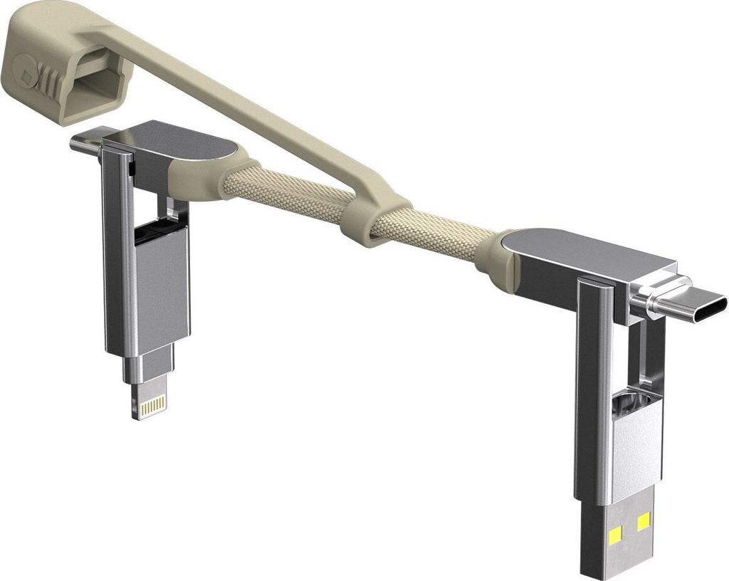 Rolling Square inCharge XS - 4-in-1-Schlüsselanhängerkabel Produktbild 