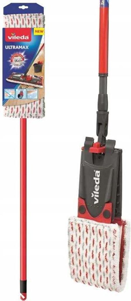 Vileda Teleskopstiel + Flacher Produktbild 