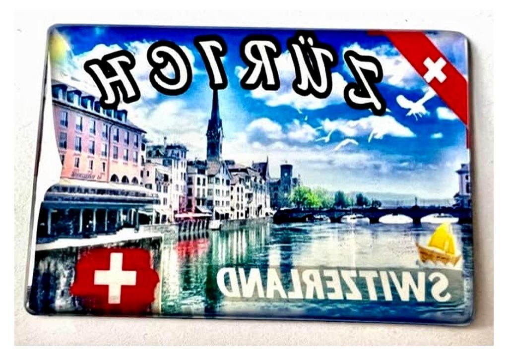 Zürich Magnet Schweiz Souvenir Zürich Kühlschrankmagnet Zürich Reiseandenken Zürich Geschenkartikel Zürich Fridge Magnet