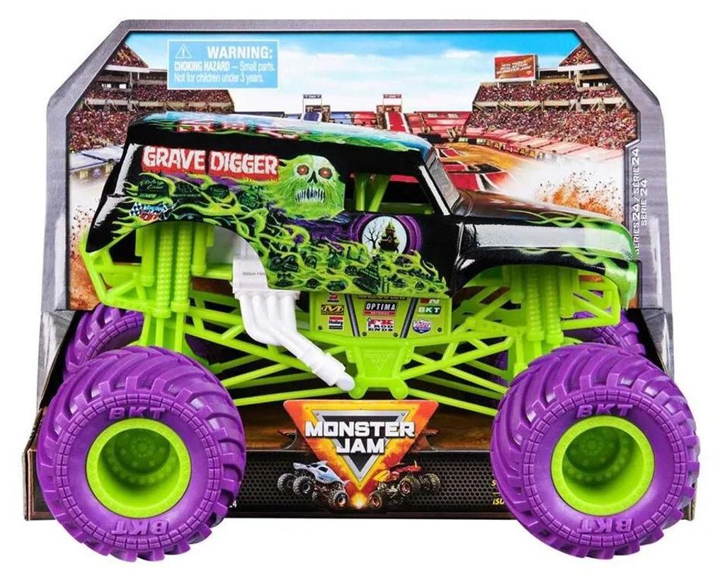 Monster Jam 1:24 Die Cast – Grave Digger (6074256) Nákladní Obrázek produktu 