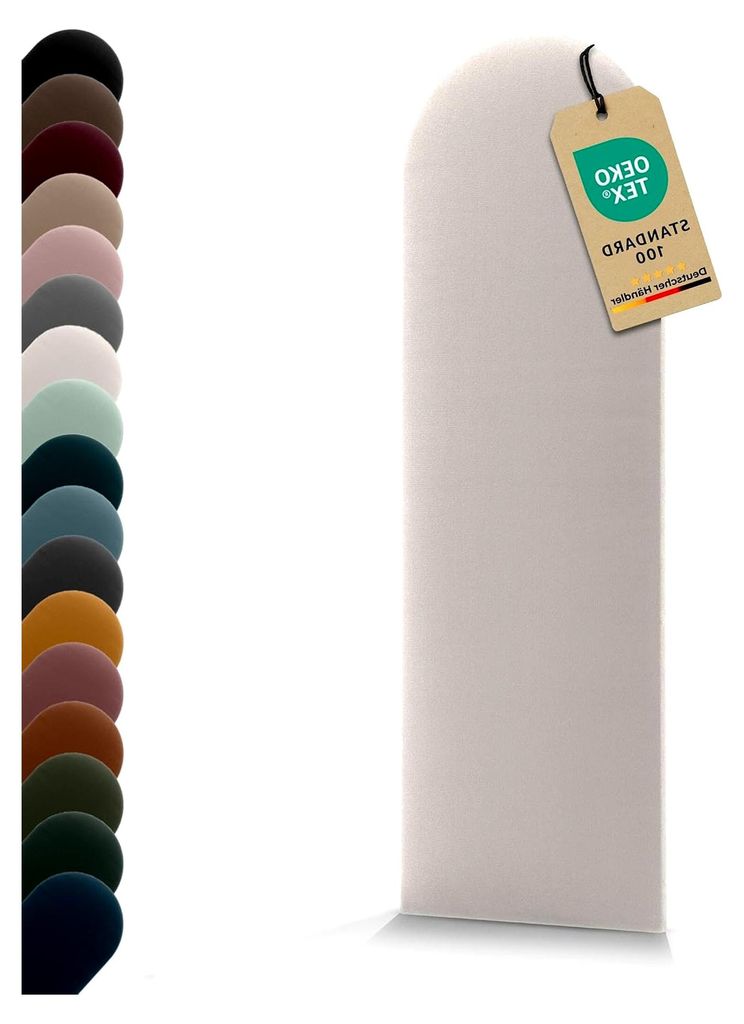 Wandpolster Wandkissen – Velours, Stoffmuster 7 x 10 cm, , Ecru