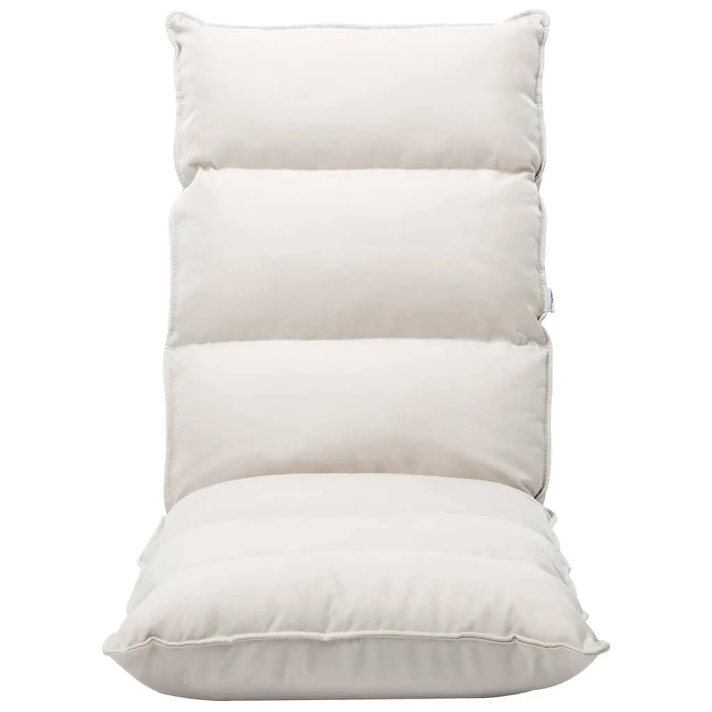 Sedia da Terra SYFAX Pieghevole Crema - Massimo Comfort Relax Casa