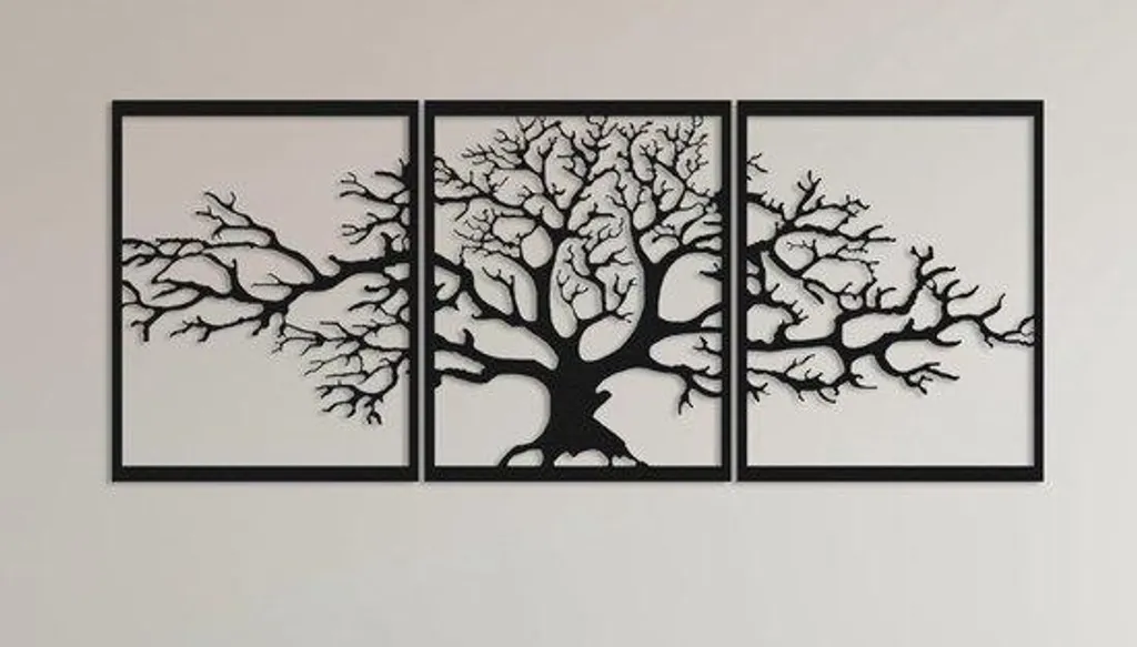 Décoration murale 3D métal 48x60 cm : fini les murs tristes et plats