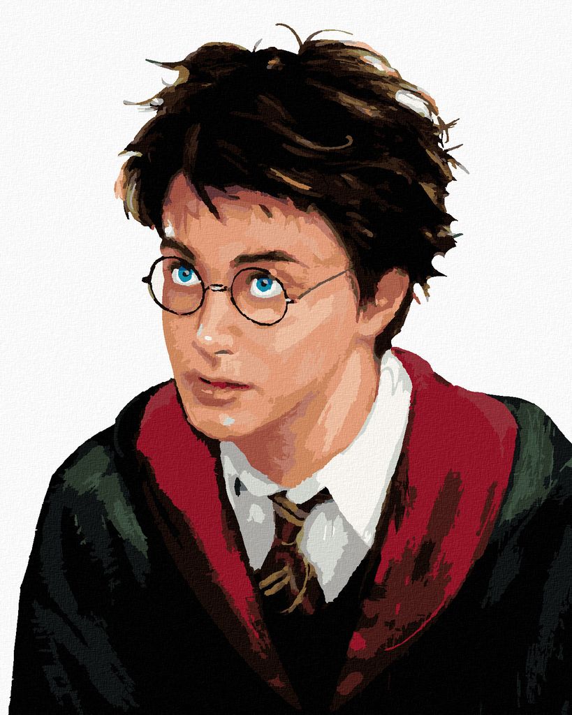 Zuty - Malen nach Zahlen - HARRY POTTER PORTRÄT, 40x50 cm, mit Keilrahmen (bereits gespannt)
