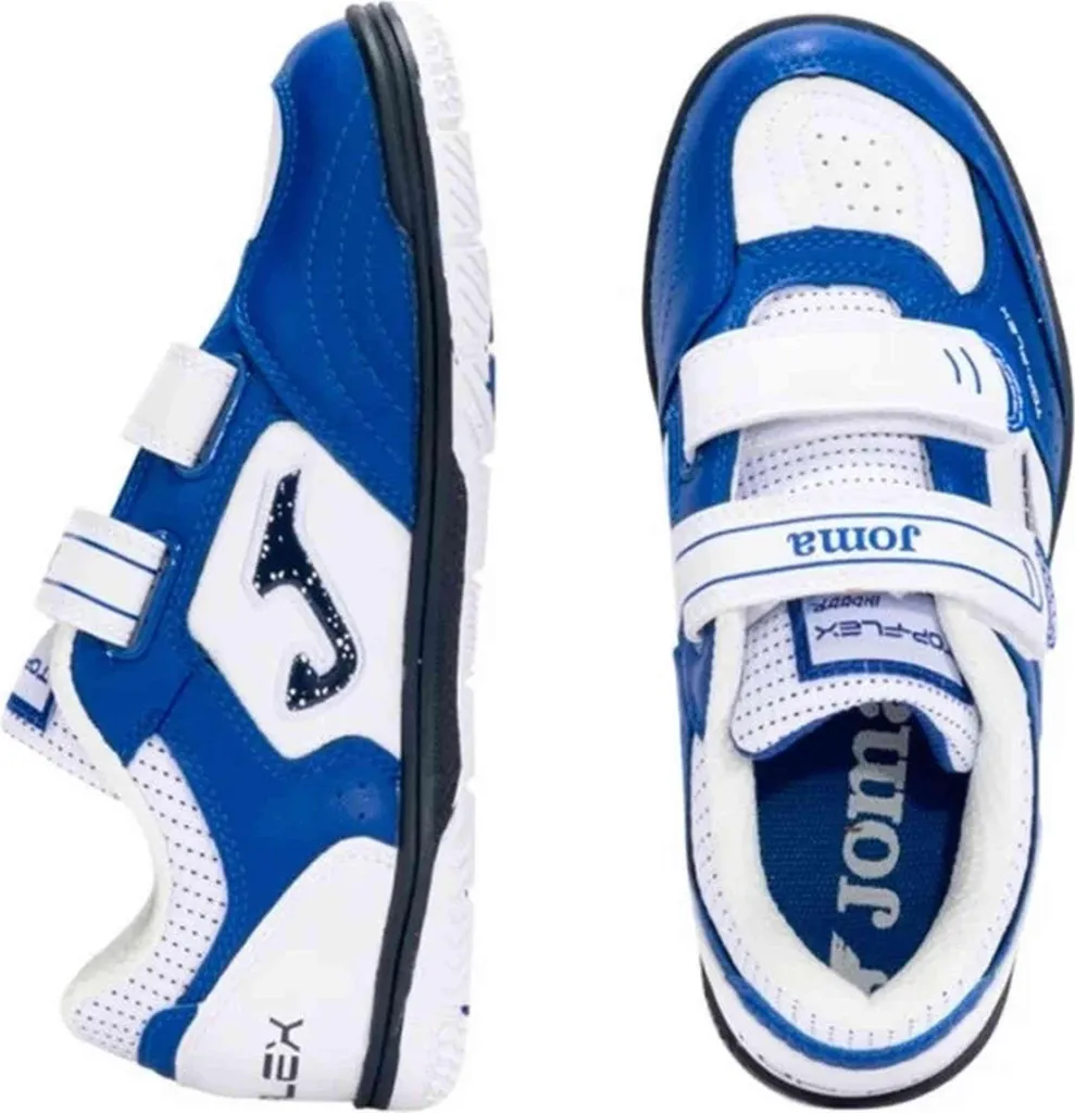 Chaussures de Football en Salle Joma Futsal Bleu et Blanc Taille 31