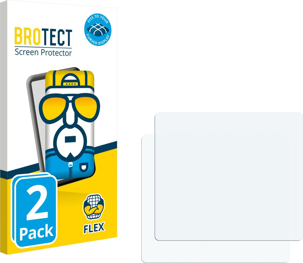 2x BROTECT Fullscreen Schutzfolie für Fluke 62 Max Plus Displayschutz Folie Fullcover Klar Transparent