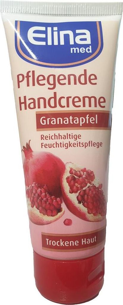 Granatapfel Handcreme 75ml Tube – Intensive Feuchtigkeitspflege für geschmeidige Hände mit fruchtigem Duft