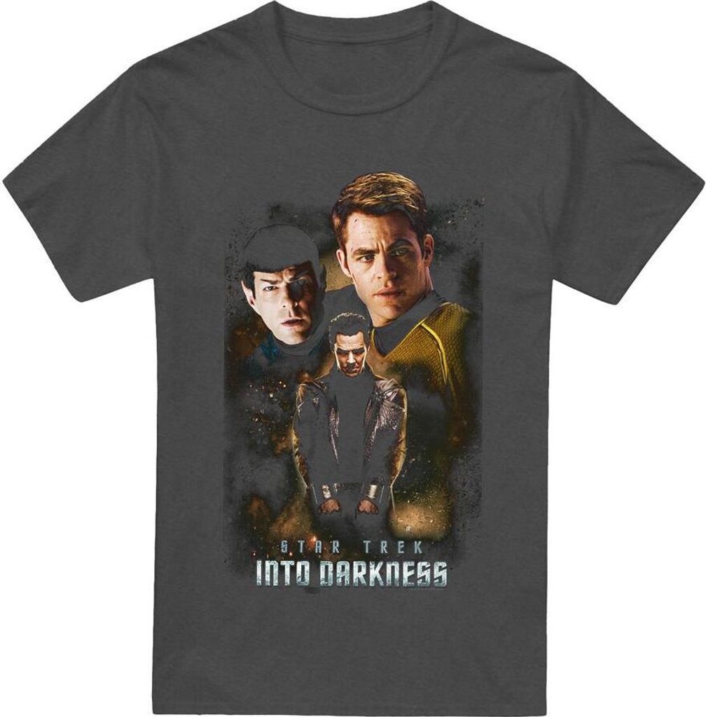 Star Trek: Into Darkness - "Aftermath" T-Shirt für Herren/Damen Uni TV17557 (XL) (Holzkohle)