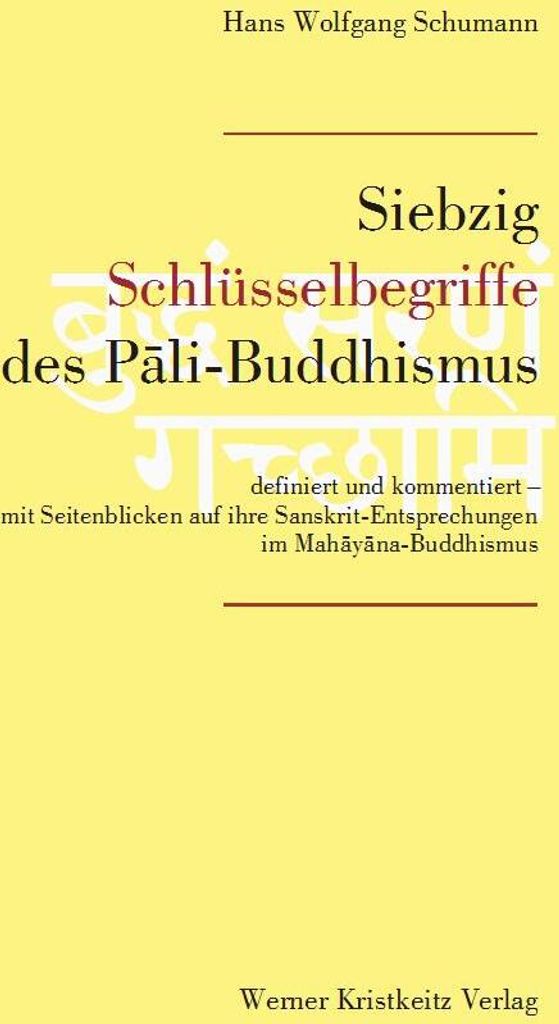 Siebzig Schlüsselbegriffe des Pali-Buddhismus