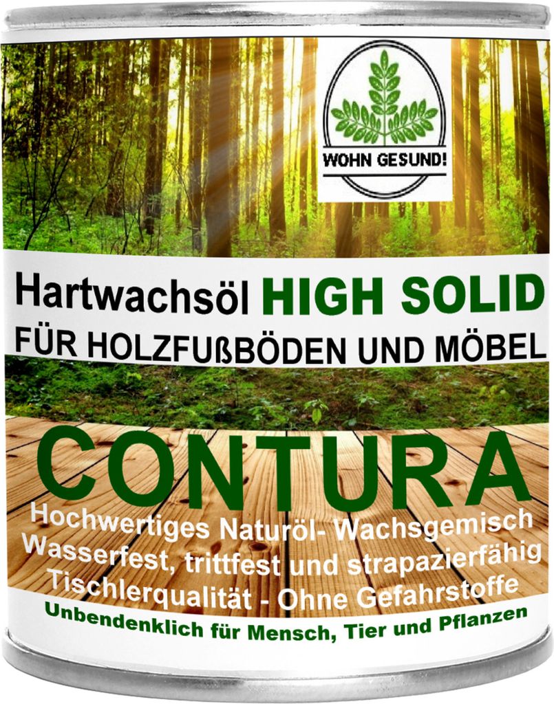 750ml - Contura Premium Hartwachsöl High Solid Holzöl Fußböden Möbel Holzschutz
