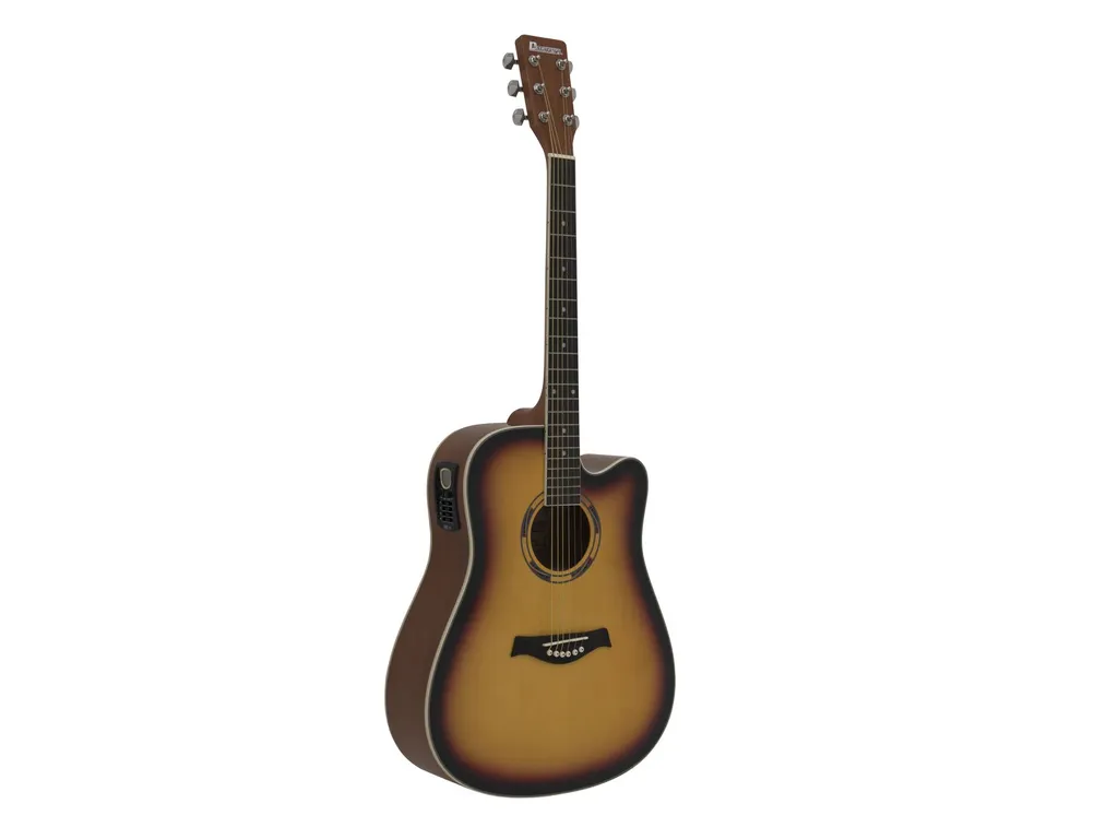 Guitare Folk DIMAVERY DR-520 Dreadnought Sunburst pour Acoustique