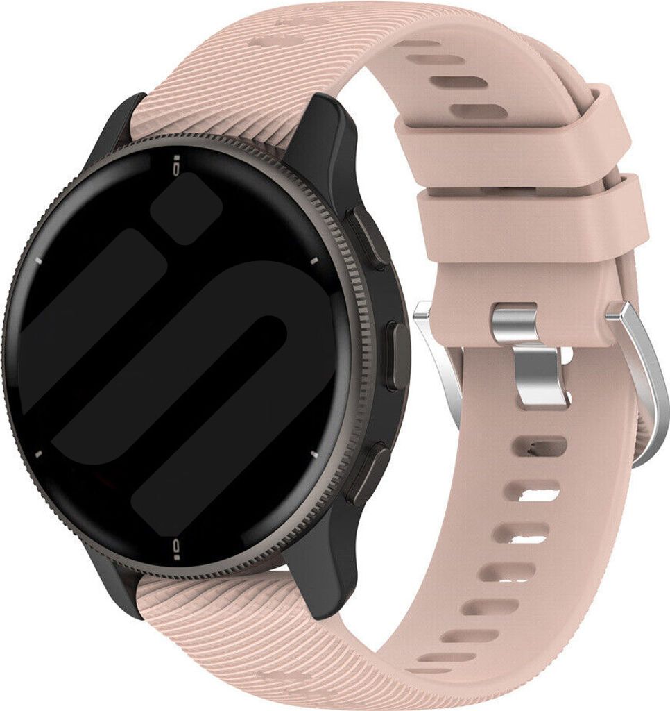 Strap-it Smartwatch-Silikonarmband – geeignet für Garmin Vivoactive 4 (45 mm) / Venu 2 / Venu 3 / Forerunner 255 / Forerunner 265 – Pink