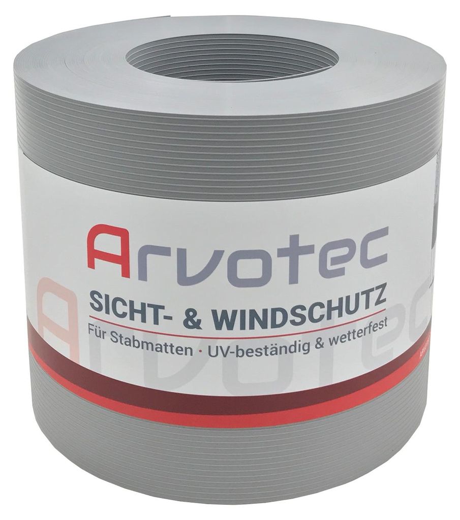 Arvotec Sichtschutzstreifen | 25m Rolle, Rillen-Optik Produktbild 