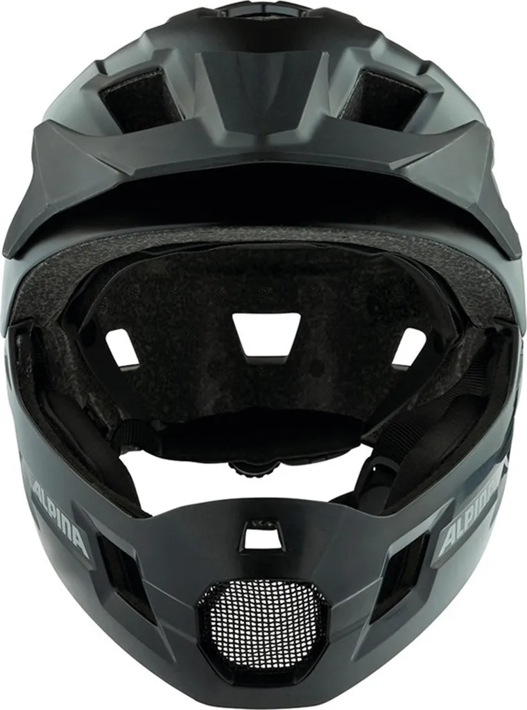 Casque intégral Alpina Rupi noir mat léger avec visière pour cycliste