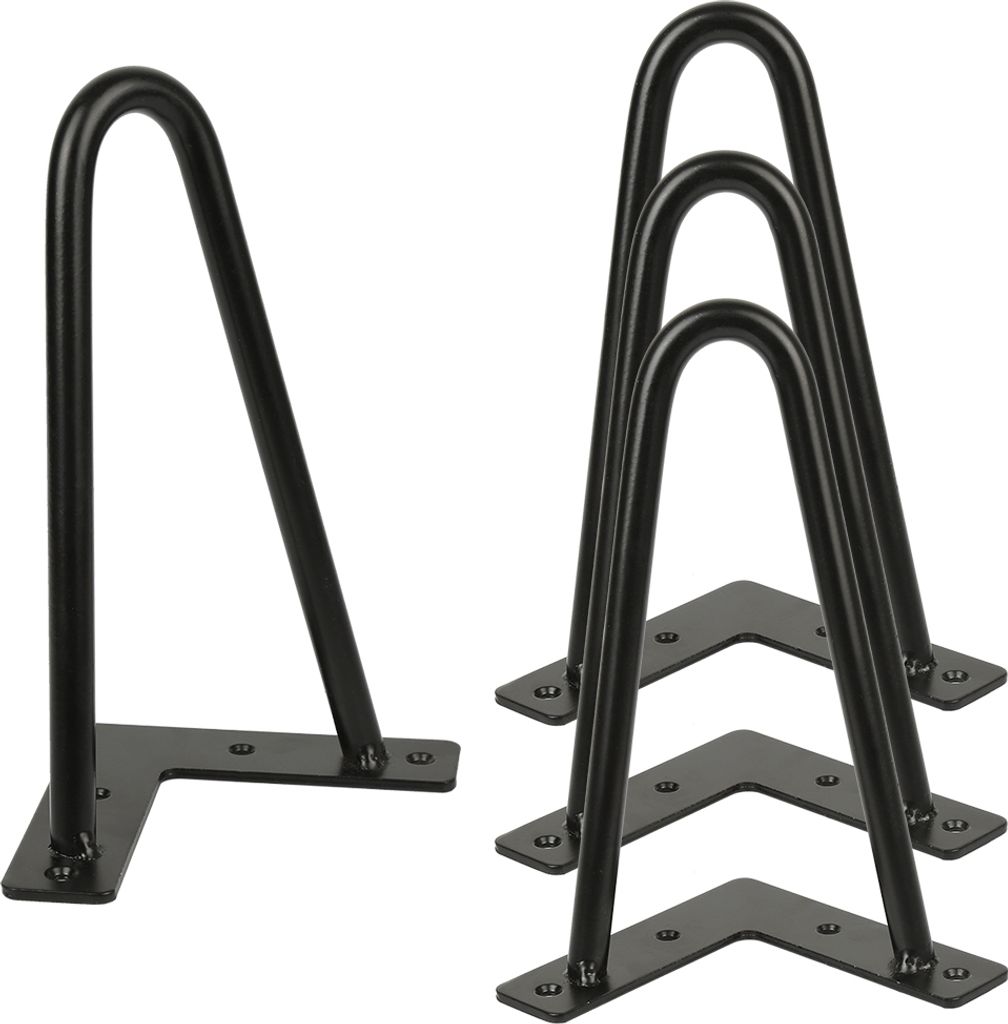 4x Hairpin Legs Tischbeine Möbelfüße Schreibtisch &Esstischbeine Zubehör DIY Tisch -20cm
