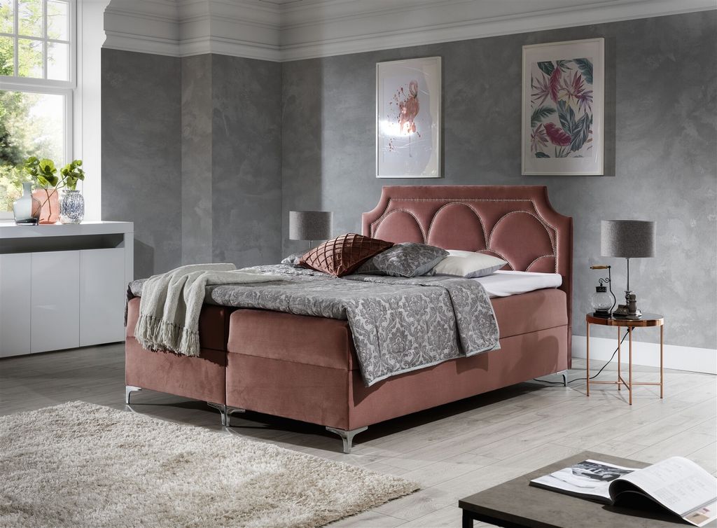 Boxspringbett Schlafzimmerbett TARIK 200x200cm in div. Farbvarianten