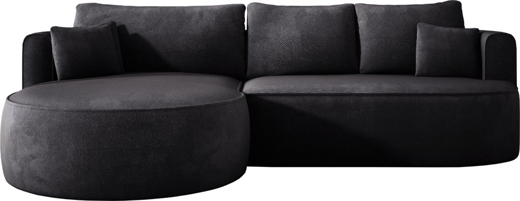 DomoHome - Eckcouch FIORE - Stilvolle Schlafcouch Mit Automatischem Ausziehmechanismus, Hochelastischem Schaumstoff Und Modernem Design LINKS 284x1...