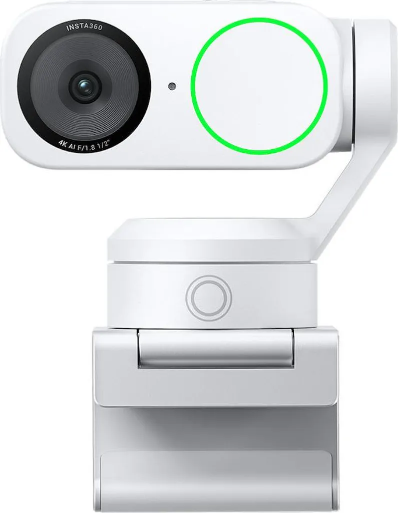 Insta360 Link 2 Webcam IA 4K avec Suivi Automatique - Blanc Arctique