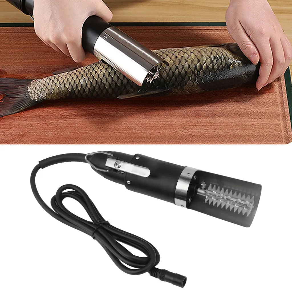 Écailleur de poisson électrique pour cuisine maison et usage extérieur - 6