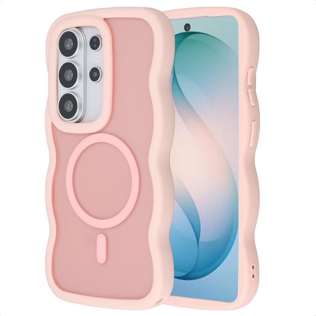 Selencia Wavy Backcover met MagSafe voor de Samsung Galaxy Productafbeelding 