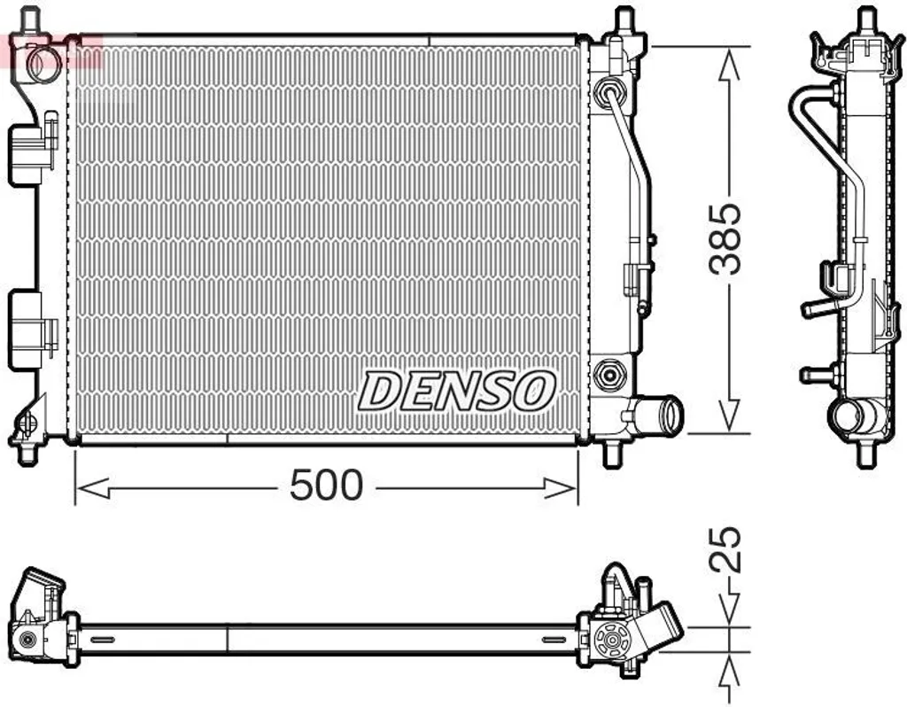 Évitez la Surchauffe i20 avec le Radiateur Moteur DENSO DRM41033 OE