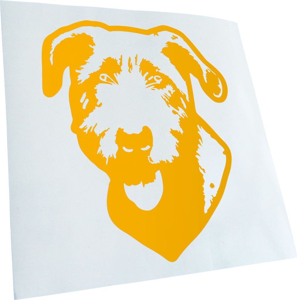 Kiwistar - Autoaufkleber - irish wolfhound Hund - Weiss - 12x10cm - Aufkleber für Auto, Laptop, Fahrrad, LKW, Motorrad mehrfarbig JDM Decal Racing