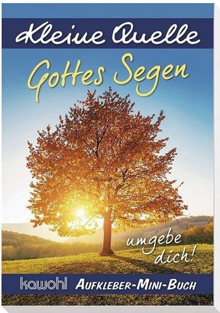 Kleine Quelle - Gottes Segen umgebe dich!, Aufkleber-Mini-Buch