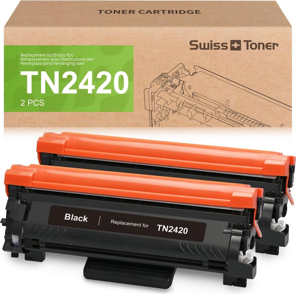 Swiss Toner Tn2420 Cartouche de toner Compatible Mfc Image du produit 