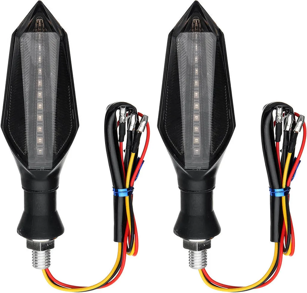Frecce LED Sequenziali Moto Rosse - Luci Supplementari Sicurezza 12V