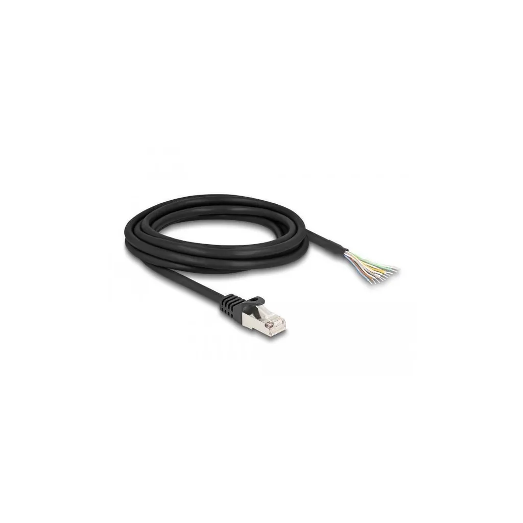 Câble de Connexion RJ50 vers Bornier S/FTP 3m Noir pour Maintenance de Serveur