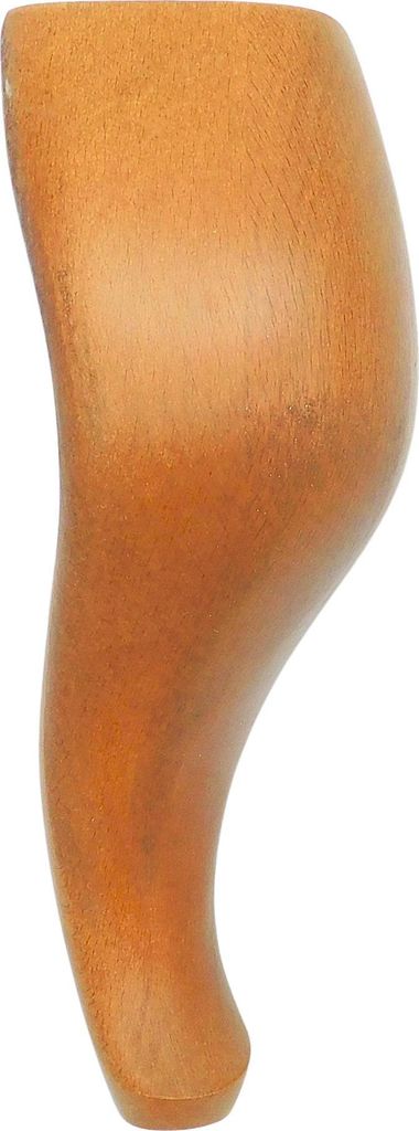1x Möbelbein Eiche 22 cm Nussbaum gebeizt – Louis XV Stil – gedrechselt – für Sessel, Sofa, Kommode – DIY geeignet