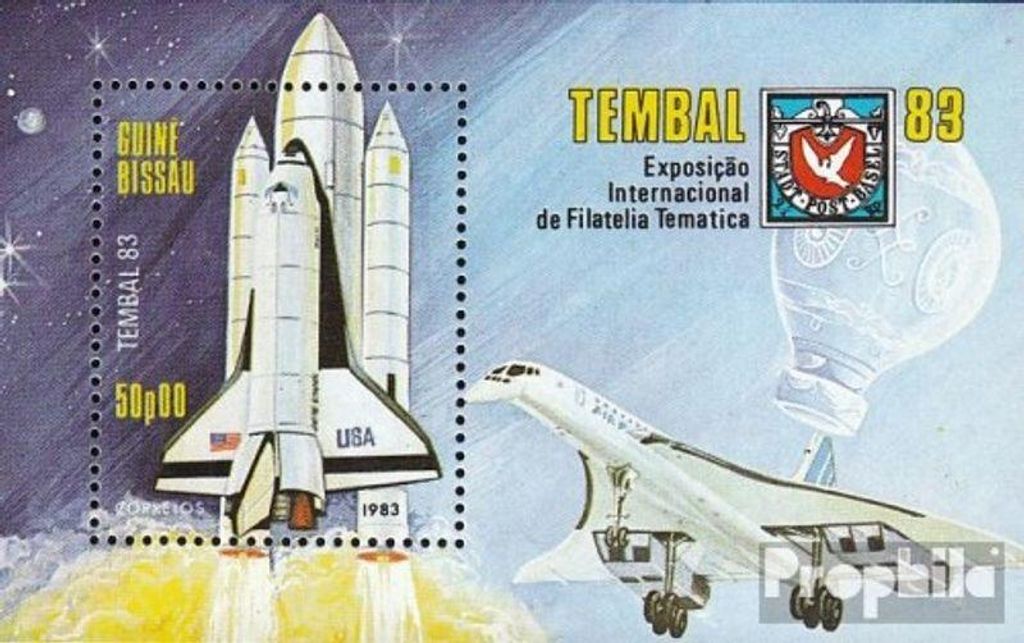 Briefmarken Guinea-Bissau 1983 Mi Block248 (kompl.Ausg.) postfrisch TEMBAL 83