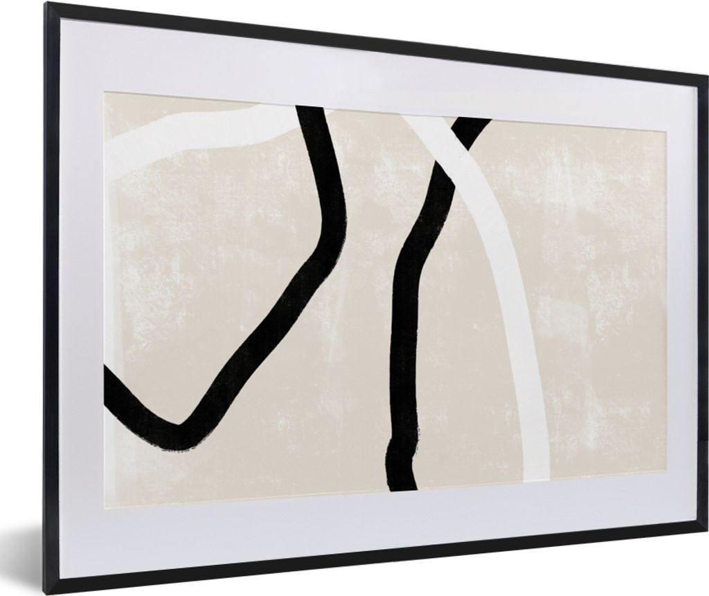 MuchoWow Gerahmtes Poster Rosa - Minimalismus - Design 60x40 cm - Poster mit Schwarzem Bilderrahmen Wandposter Rahmen Foto Bilder - Schlafzimmer ...