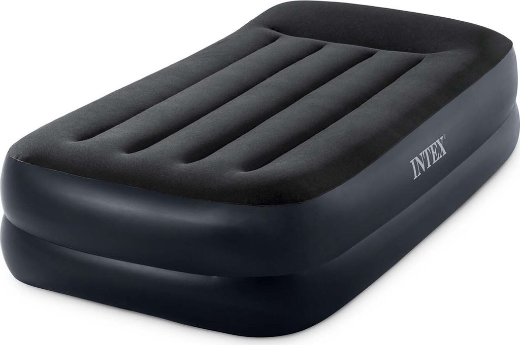 Intex Luftbett Pillow Rest Raised Twin 1-Person E-Pumpe 46cm Blau