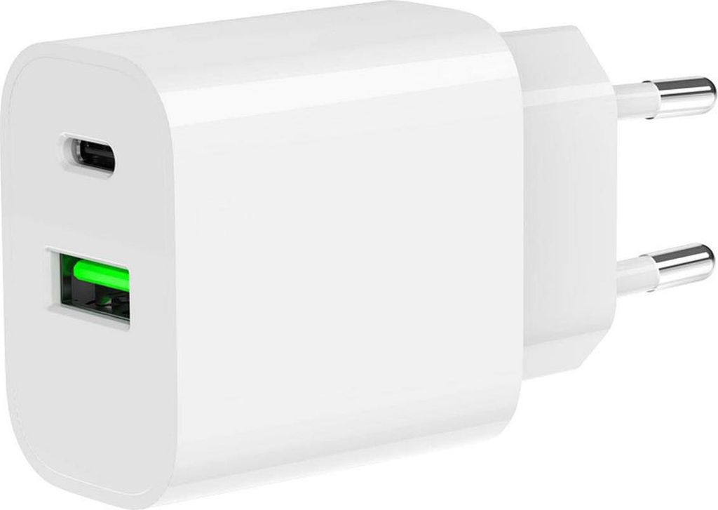 Gembird USB-Ladegerät 2-Port 20W C + A, Weiß